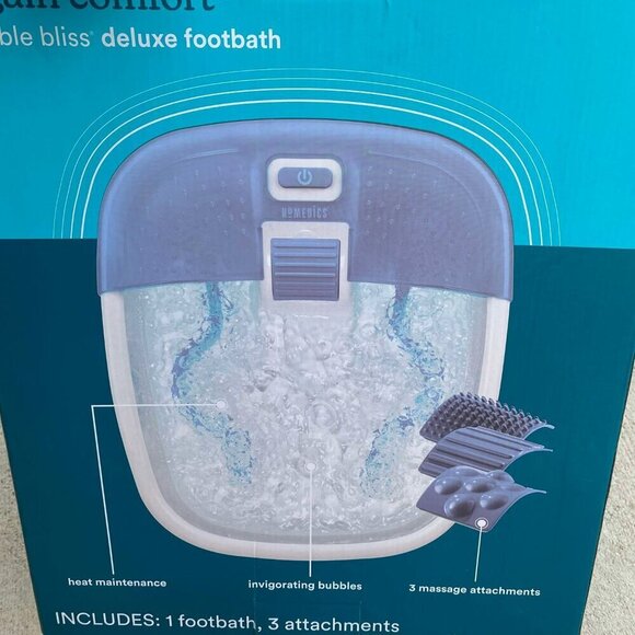 Homedics Bubble Bliss Deluxe Footbath NEW - Picture 2 of 2